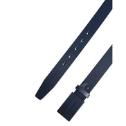 Dolce & Gabbana Blue Logo Metal Buckle Belt