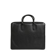Dolce & Gabbana Black Car Man Applique Leather Weekender Borse Bag