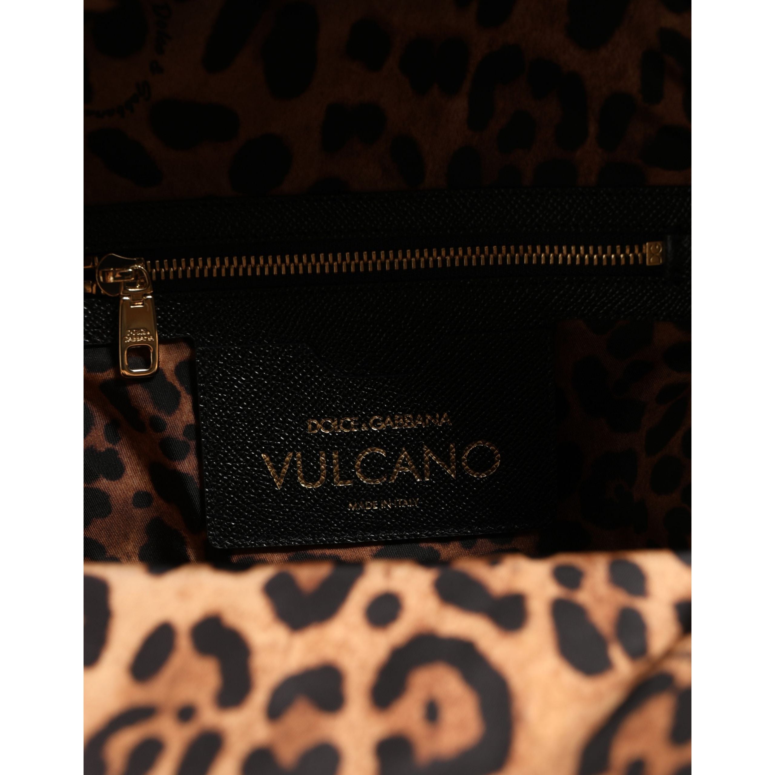 Dolce & Gabbana VULCANO Negru Rucsac #DGFAMILY Embellished
