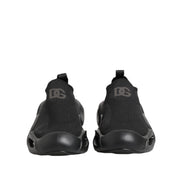Dolce & Gabbana Black Slip On Wave Tenisi Joși