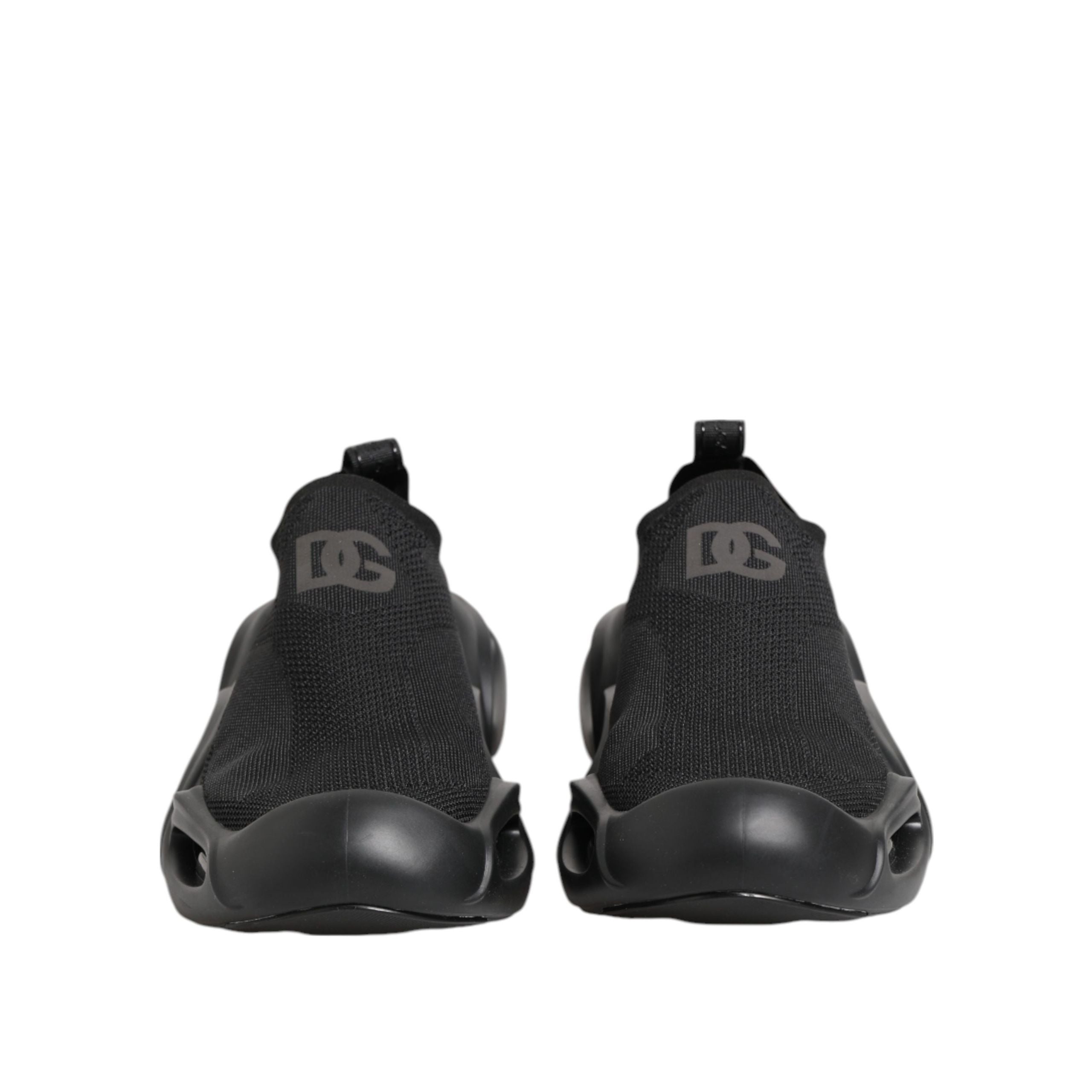 Dolce & Gabbana Black Slip On Wave Tenisi Joși