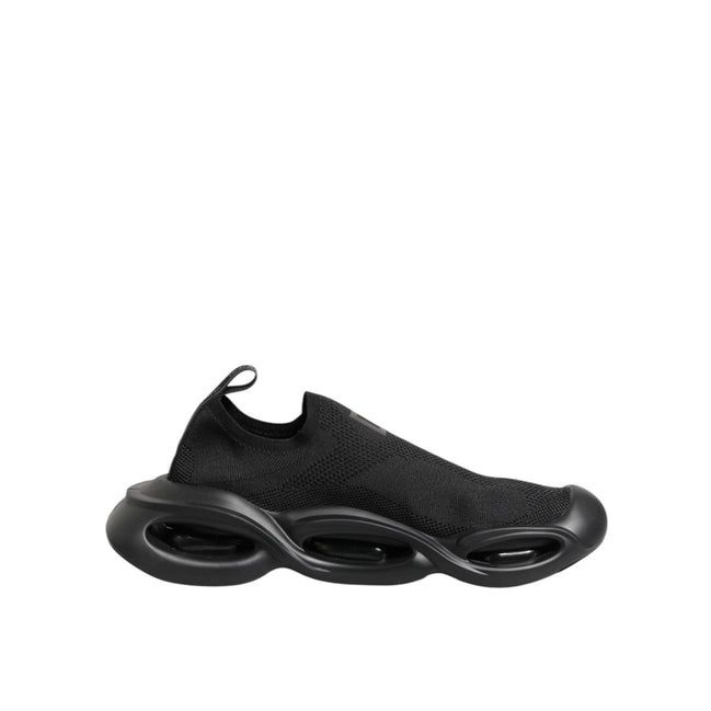 Dolce & Gabbana Black Slip On Wave Tenisi Joși