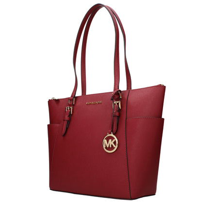 Geantă de umăr Michael Kors din piele roșie