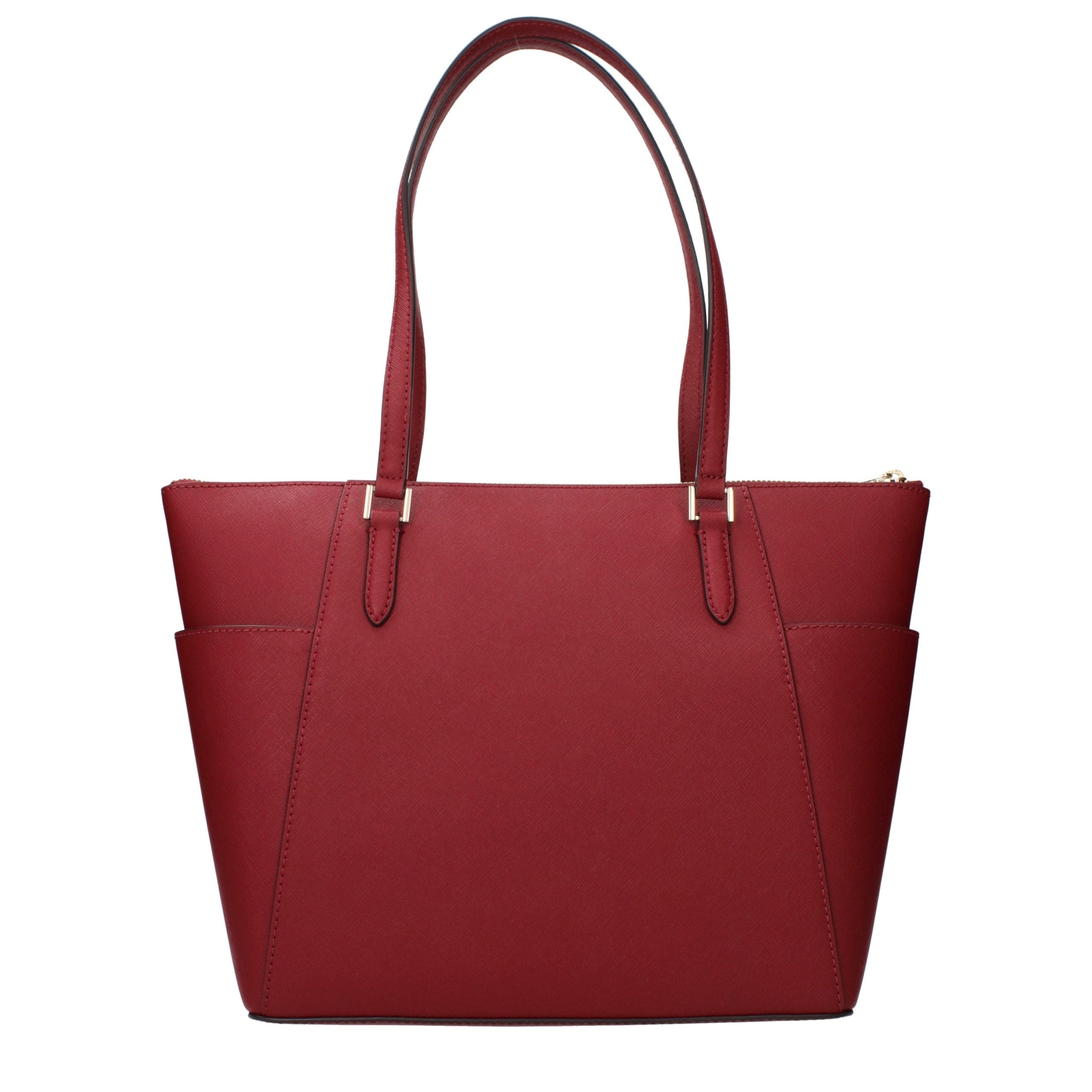 Geantă de umăr Michael Kors din piele roșie