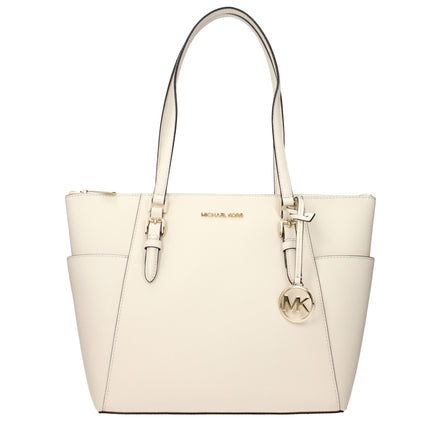Geantă de umăr Michael Kors din piele bej