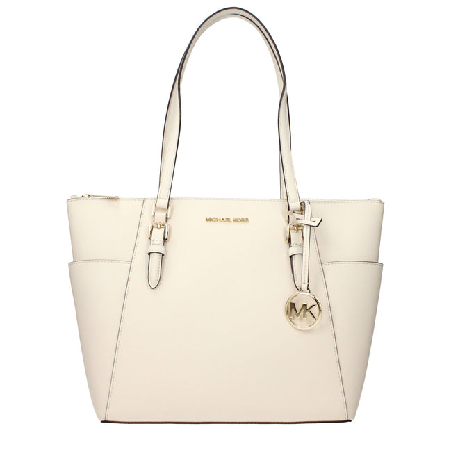 Geantă de umăr Michael Kors din piele bej