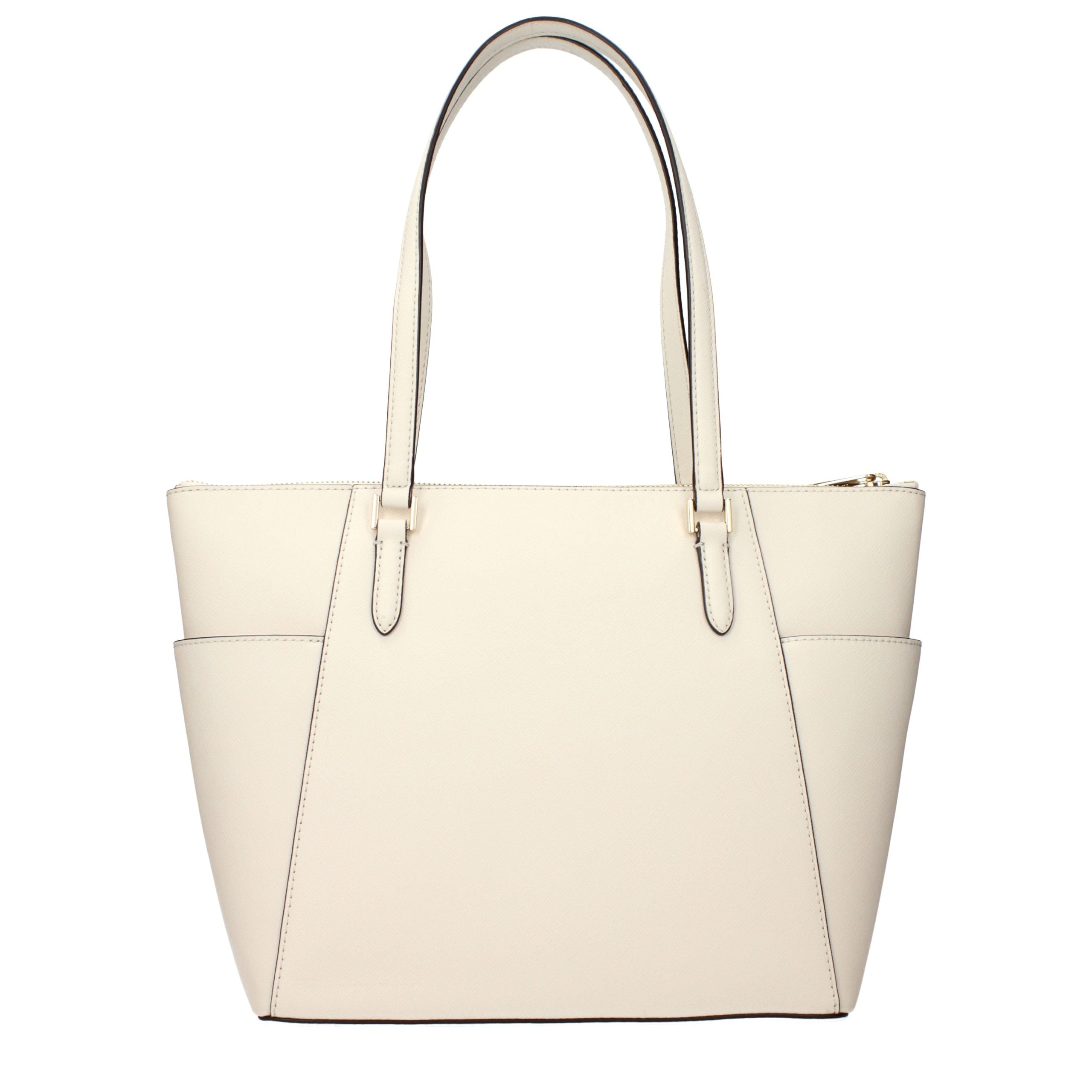 Geantă de umăr Michael Kors din piele bej