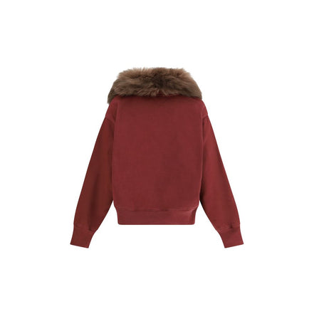 Prada Hanorac Bordeaux din Bumbac