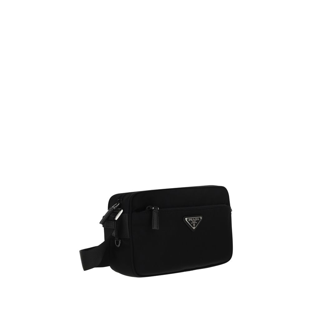 Prada Geantă de Umăr Neagră din Nylon