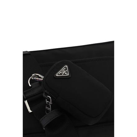 Prada Geantă de Umăr Neagră din Nylon