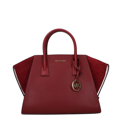 Geantă de mână Michael Kors din piele roșie