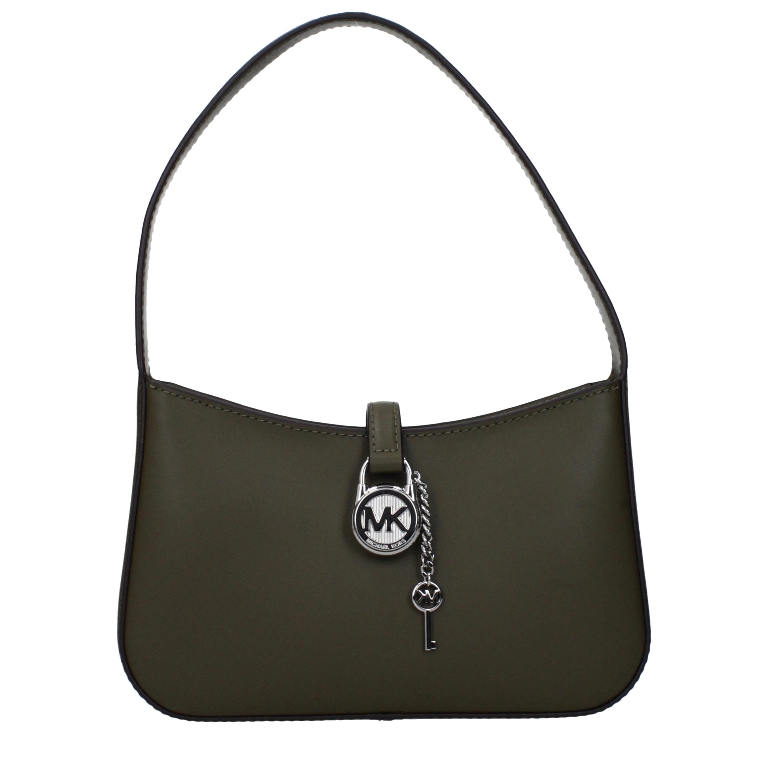 Geantă de mână Michael Kors din piele verde