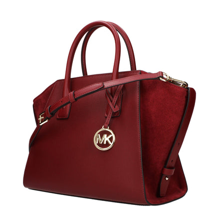 Geantă de mână Michael Kors din piele roșie