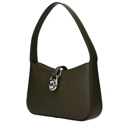 Geantă de mână Michael Kors din piele verde
