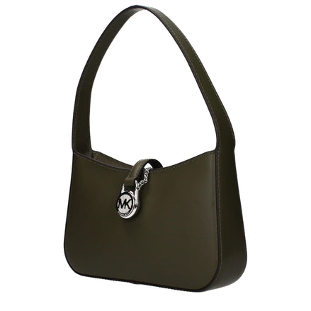 Geantă de mână Michael Kors din piele verde