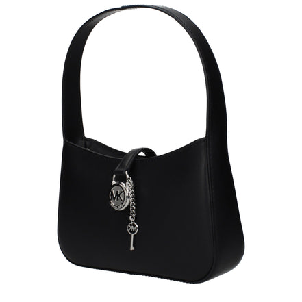 Geantă de mână Michael Kors din piele neagră