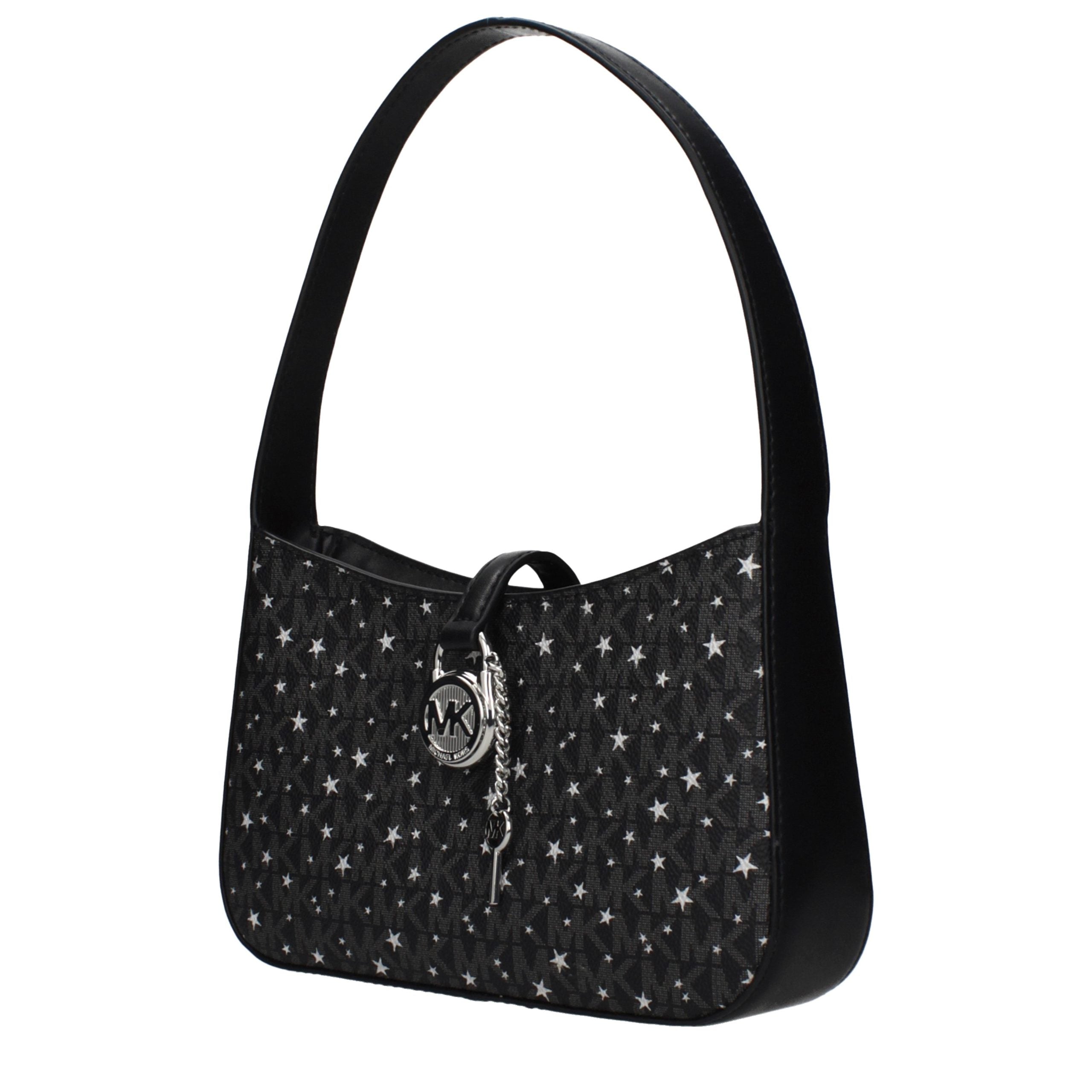 Geantă de mână Michael Kors neagră din material textil