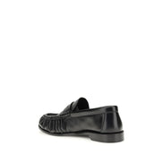 Saint Laurent Black Slip-On Loafers