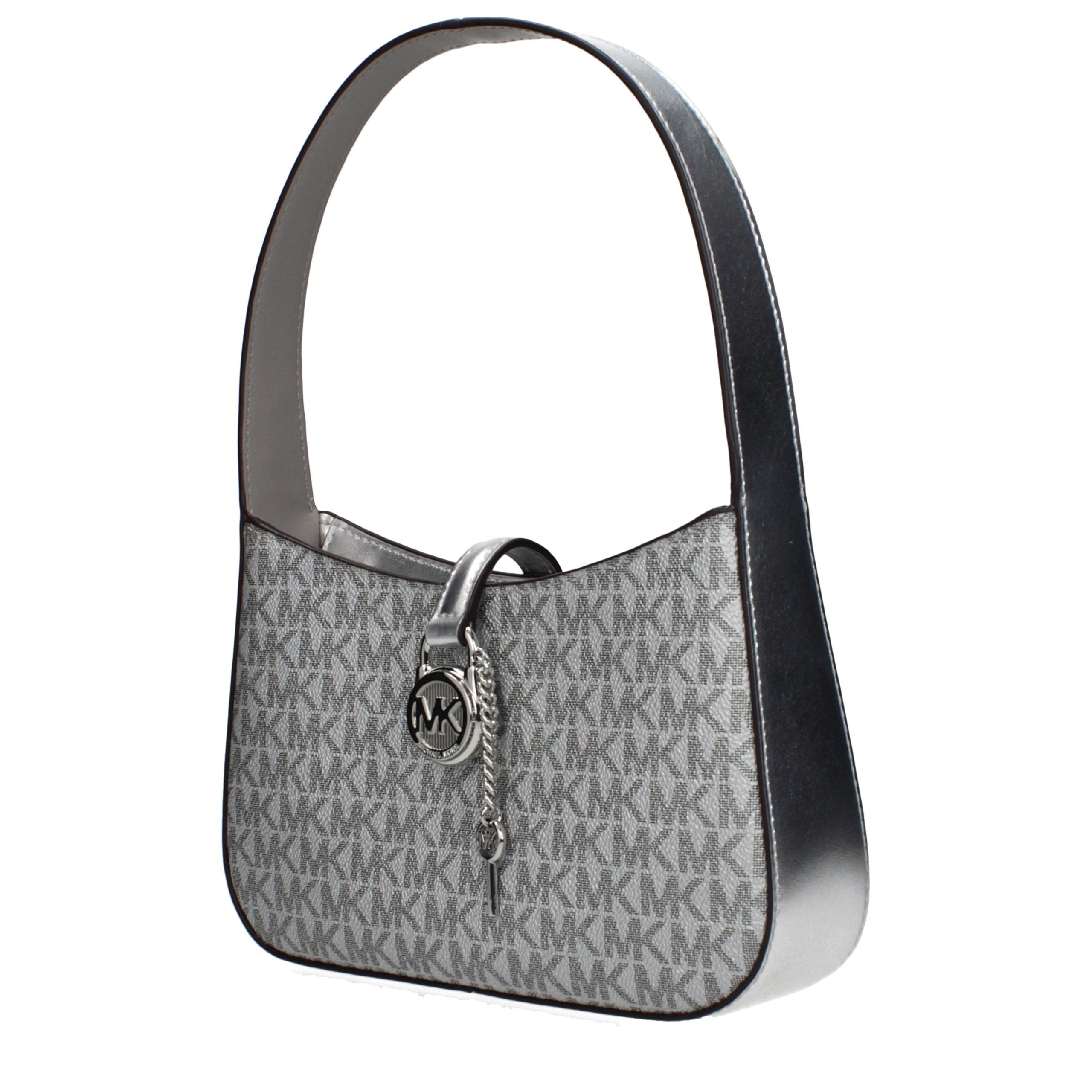 Geantă Michael Kors din stofă gri