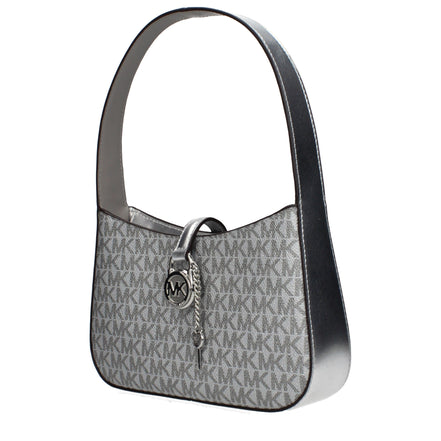 Geantă Michael Kors din stofă gri