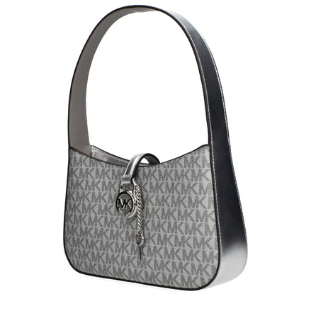 Geantă Michael Kors din stofă gri