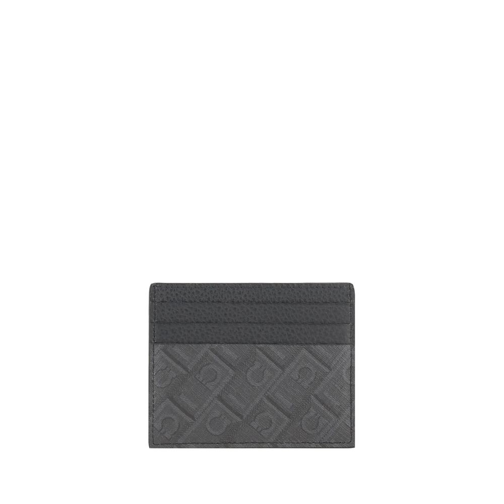 Ferragamo Portofel Gri din Piele de Vițel
