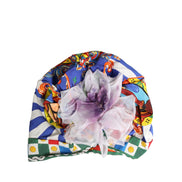 Dolce & Gabbana Multicolor Carretto Motif Turban Headwear Hat