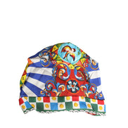 Dolce & Gabbana Multicolor Carretto Motif Turban Headwear Hat