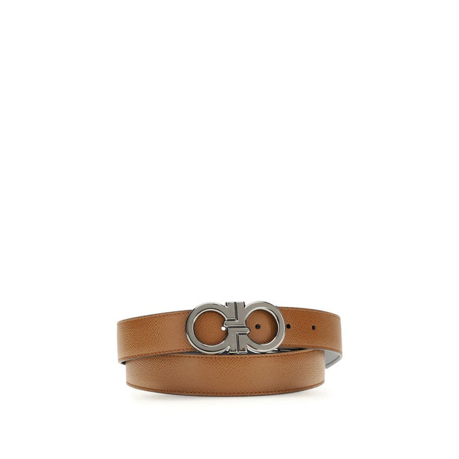 Ferragamo Brown Gancini Belt