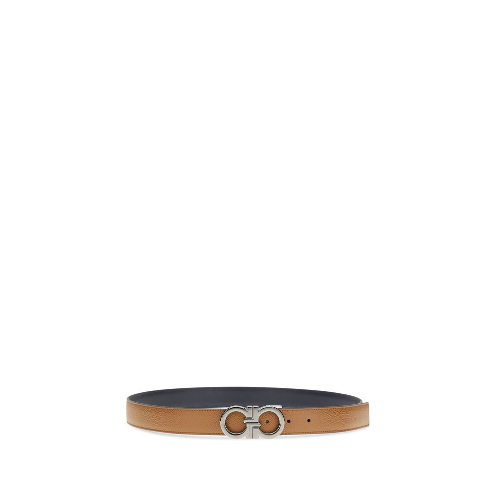 Ferragamo Brown Gancini Belt