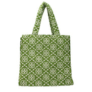 Geantă de umăr Tory Burch verde, tip bumbac