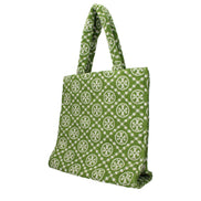 Geantă de umăr Tory Burch verde, tip bumbac