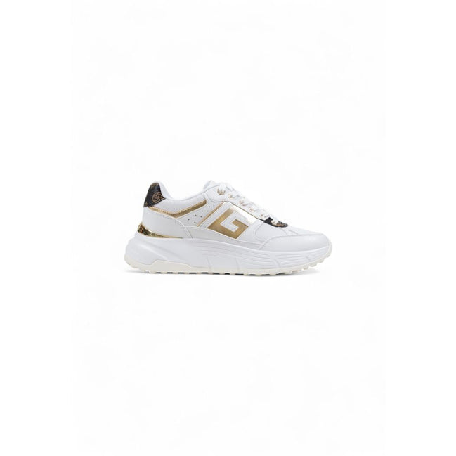 Guess White Polyurethane Chunky Sneakers