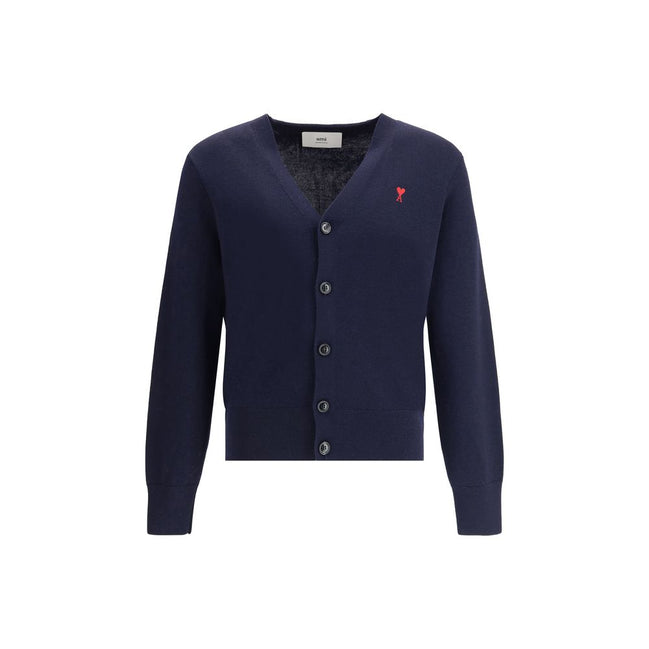 Ami Paris Cardigan Albastru din Lână