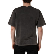Tricou Dolce & Gabbana Gri cu Guler Rotund și Logo Decorat