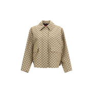 Gucci Geacă Bomber Bej din Pânză GG