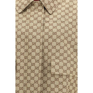 Gucci Geacă Bomber Bej din Pânză GG