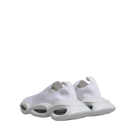 Adidași Dolce & Gabbana albi, slip-on, model Wave, cu profil jos