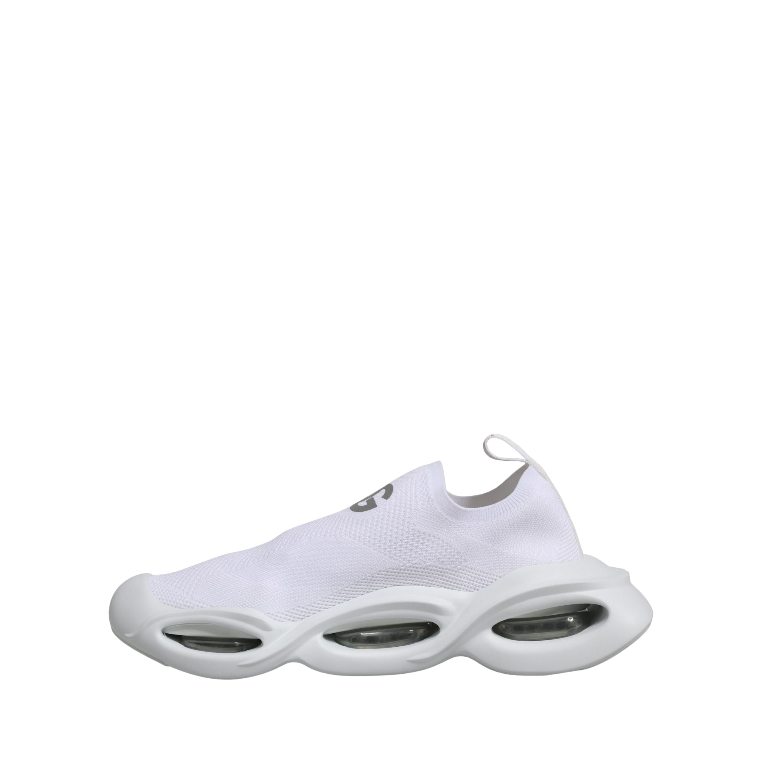 Adidași Dolce & Gabbana albi, slip-on, model Wave, cu profil jos