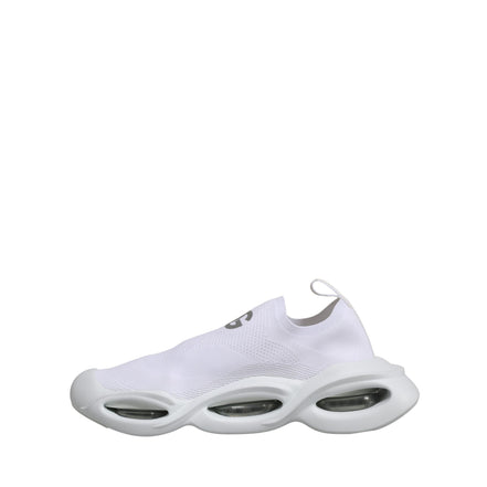 Adidași Dolce & Gabbana albi, slip-on, model Wave, cu profil jos
