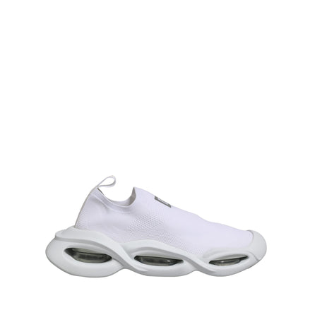 Adidași Dolce & Gabbana albi, slip-on, model Wave, cu profil jos
