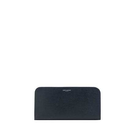 Saint Laurent Black Calf Leather Wallet