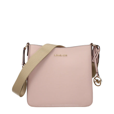 Geantă de umăr din piele roz Michael Kors