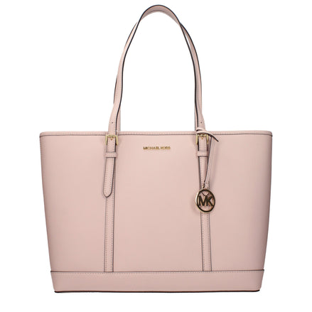 Geantă de umăr Michael Kors din piele roz