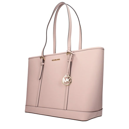 Geantă de umăr Michael Kors din piele roz