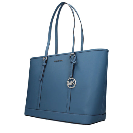 Geantă de umăr Michael Kors din piele albastră