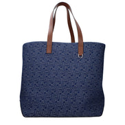 Geantă de umăr Fendi din material textil albastru