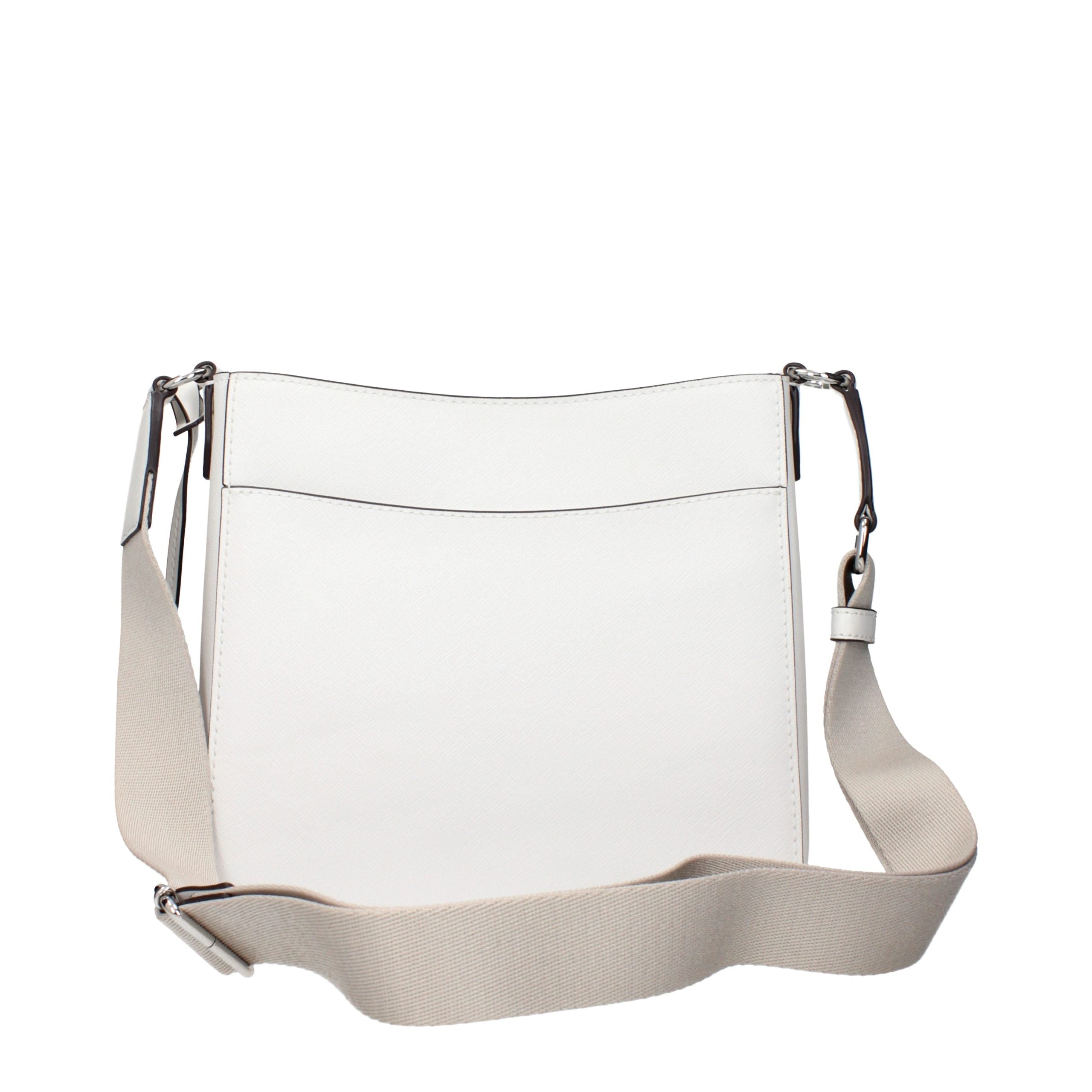 Geantă de umăr Michael Kors din piele albă