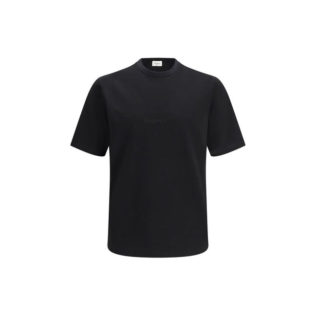 Saint Laurent Tricou Negru din Bumbac
