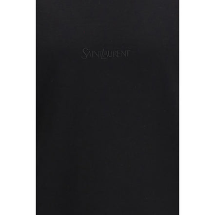 Saint Laurent Tricou Negru din Bumbac